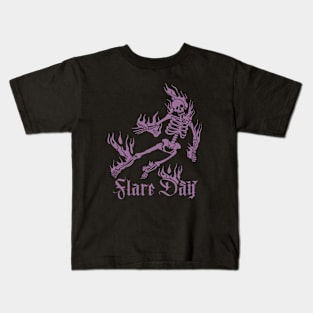 Flare Day Shirt, Chronic Pain shirt, Skeleton Multiple Sclerosis CRPS Ehlers Danlos Syndrome EDS Lupus MS Spoonie Kids T-Shirt